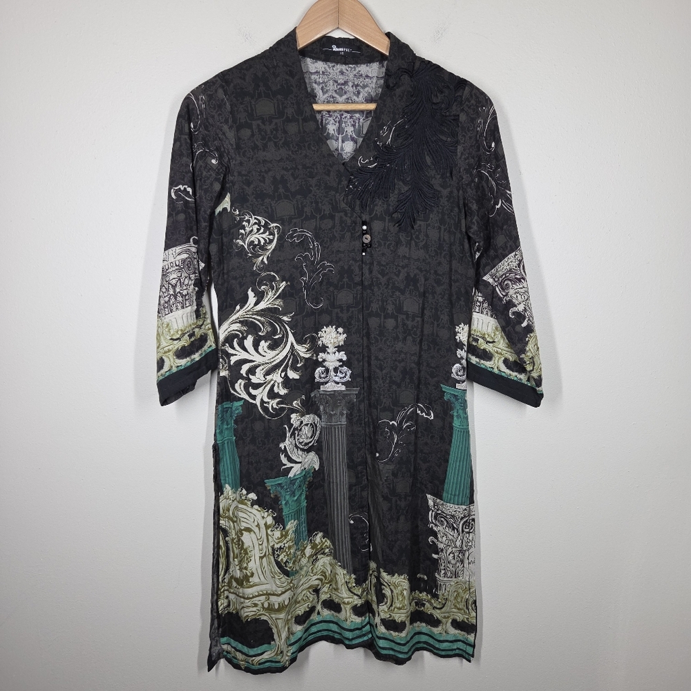 Ideas Pret Gul Ahmed Pakistan Kurti Tunic Top Intricate Embroidered Beaded XS